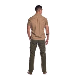 Camisa Ritzy Of Italy Mc Md 3Pe14 Ind Marron5 Hombre