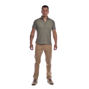 Camisa Ritzy Of Italy Mc Md 3Pe14 Ind Verde8 Hombre