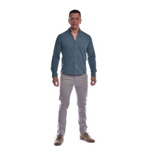 Camisa Ritzy Of Italy Ml Md P5105 Ind Verde1 Hombre