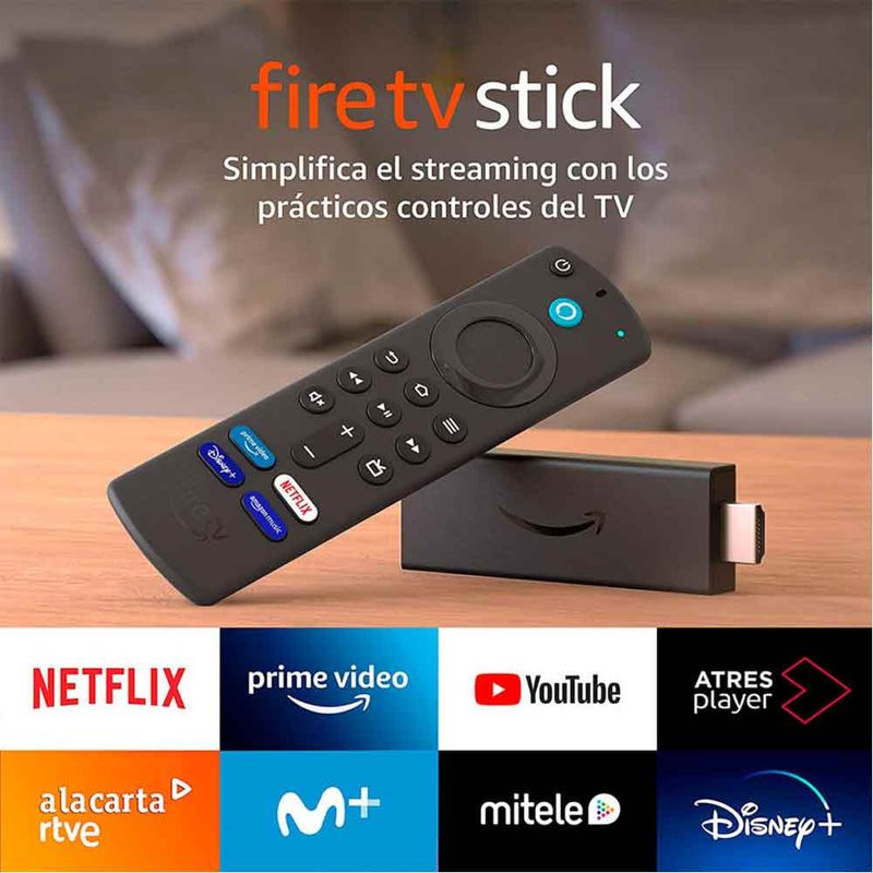 Convertidor a smart TV  Fire TV Stick Full HD, control de voz Alexa -  Coolbox