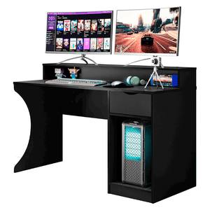 Escritorio Gamer Barmar Negro 135 cm