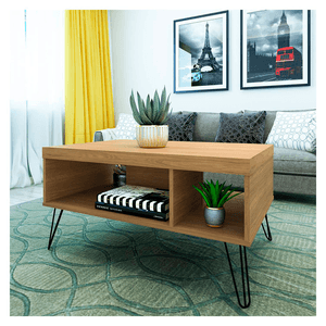 Mesa de centro Francia Marrón 91 cm