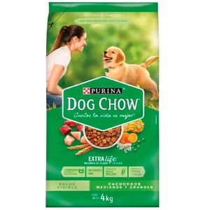 Comida para Perros DOG CHOW Cachorros Bolsa 4Kg