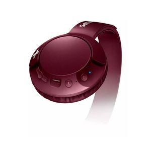 Audífono Original Philips SHB3075 Bass+ Bluetooth Supraurales - Rojo