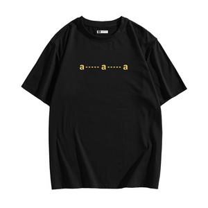 Polo Hombre Yansus Negro con Estampado Letra