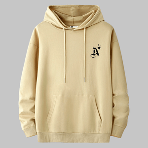 Polera Hombre Yansus Beige con Estampado Letra
