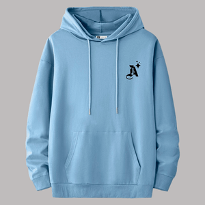 Polera Hombre Yansus Celeste con Estampado Letra