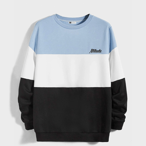 Polera Yansus Celeste con Negro y Blanco
