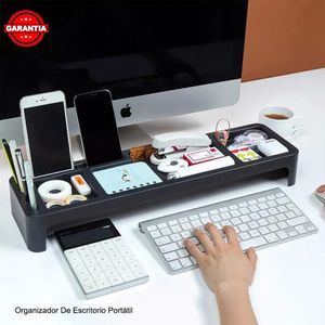 Organizador de escritorio portátil para celular lapiceros accesorios