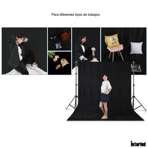 Kit Chroma Fondo Negro Estudio Foto y Video interlud