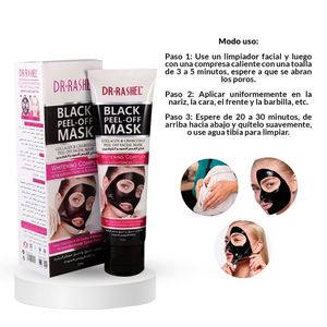 Mascarilla Facial de Colágeno y Carbones Dr Rashel 2 Unidades