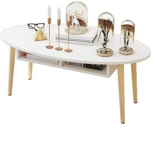Mesa de Centro Ovalada Vintage Patricia Blanco