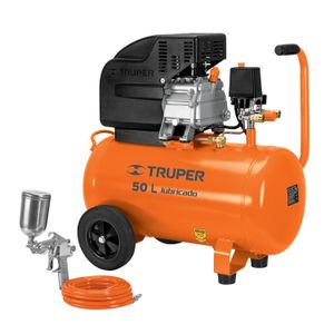 Combo Compresora 50 Litros Manguera y Pistola para Pintar 101744