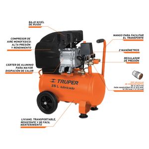 Compresora 25 Litros Truper 11836