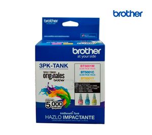 Pack 3 Tintas Brother Color 3pk-Tank Bt5001