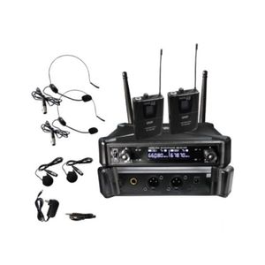 Micrófono Inalámbrico uhf 2 Vinchas Y 2 Solaperos bt-m43bp Batblack