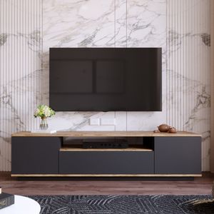 Centro de Entretenimiento Starhome Continental Plomo y Beige