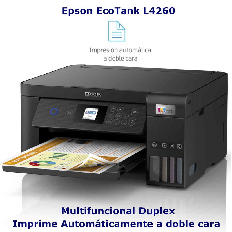 Impresora Multifuncional Epson EcoTank L4260 WiFi Duplex Automático - Real  Plaza