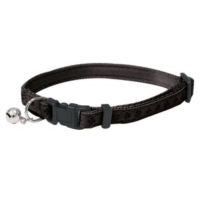 Collar para Gatos de cuero regenerado Negro