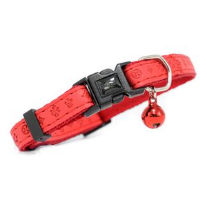 Collar para Gatos de cuero regenerado Rojo