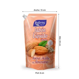 Jabón líquido Avena y Aceite de Almendras 900ml