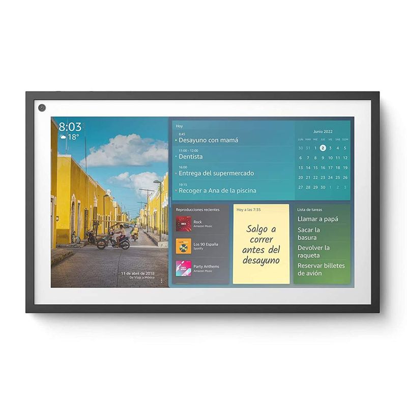 Pantalla inteligente con Alexa y cámara de 13 Mpx con m