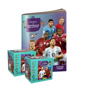 Álbum Road to FIFA World Cup Qatar 2022 Panini Tapa Blanda + 2 Cajitas (100 Sobres)