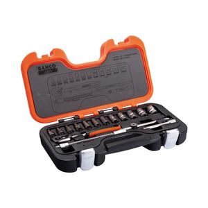 Set dados y accesorios encastre 1/4" 16p