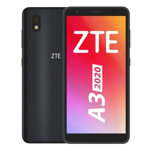 Celular ZTE A3 2020 32GB, 1GB ram, cámara principal 8MP, frontal 5MP, 5.45", Quad-Core, negro