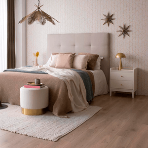 Velador Moderno Lake 2 Cajones Blanco