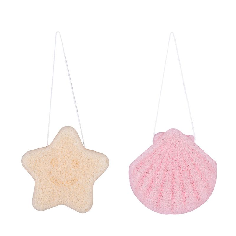 Esponjas faciales ocean fun konjac 2 pzas Miniso Real Plaza