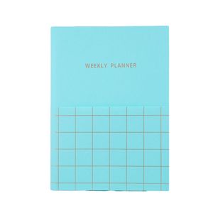 Cuaderno planificador de semana B5 verde 48 hojas -  Miniso