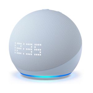 Parlante Inteligente Echo Dot 5 con Reloj Cloud Blue Alexa