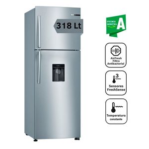 Refrigeradora BOSCH 318 Lts No Frost con VitaFresh KDD30NL201 - Acero Inox