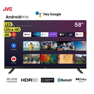 Televisor JVC 58" LED Smart TV Ultra HD 4K Frameless AndroidTv11 LT-58KB527