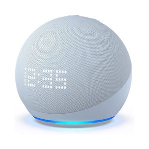 Parlante Echo Dot 5ta Generación Con Reloj Amazon Color Azul Claro
