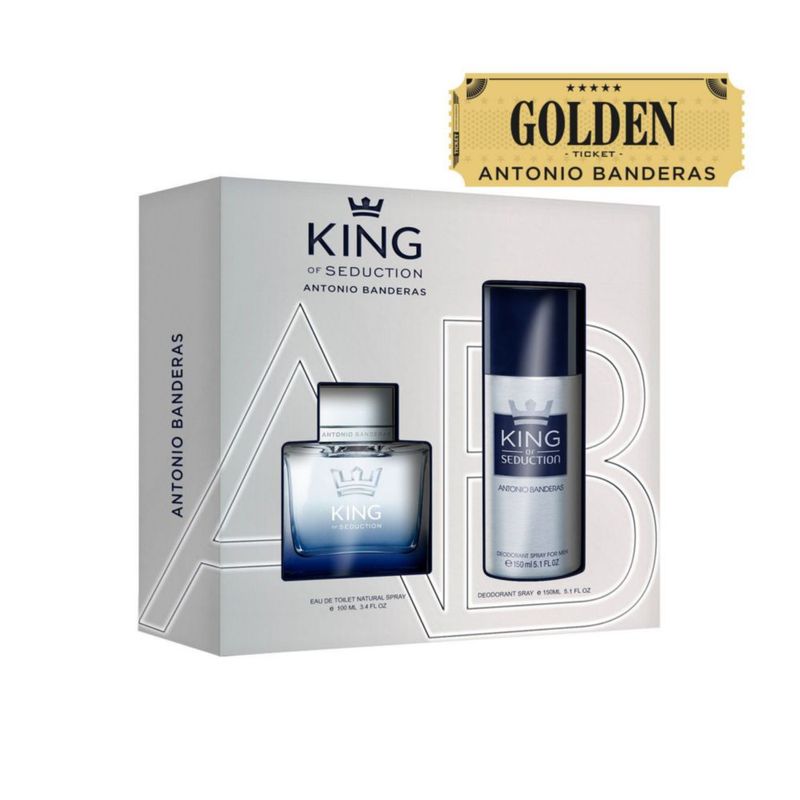 Set Perfume Hombre Antonio Banderas King Of Seduction 100ML EDT