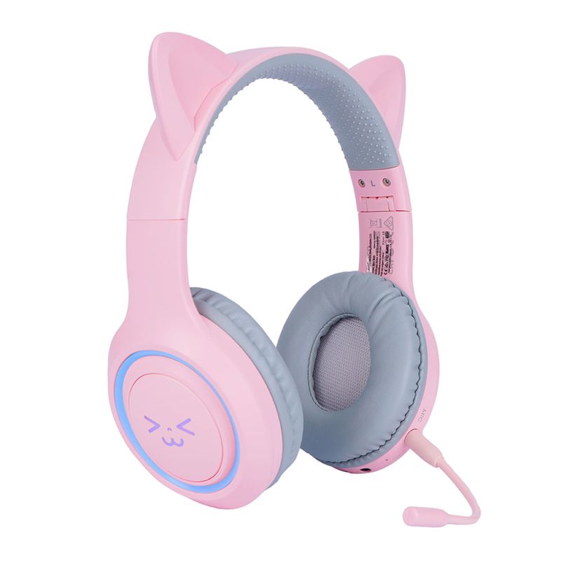 Aud fonos en forma de oreja de gato modelo bh 300 rosa Miniso