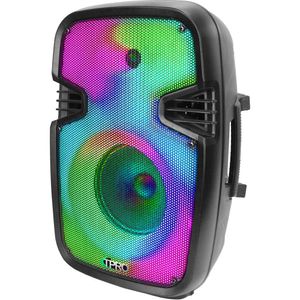 Technical Pro Recargable 8&quot;2Way 140RMS/2000 Watt Peak Altavoz LED brillante Bluetooth, Flash...