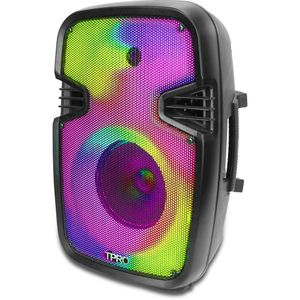 Technical Pro Recargable 8&quot;2Way 140RMS/2000 Watt Peak Altavoz LED brillante Bluetooth, Flash...