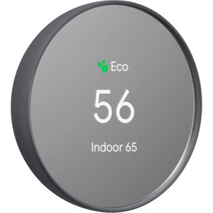 Termostato Google Nest (carbón) con Nest Hub (2.ª generación, tiza)