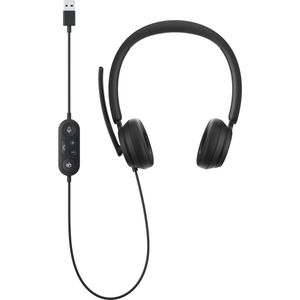 Auriculares supraaurales con cable USB tipo A modernos de Microsoft (minorista)