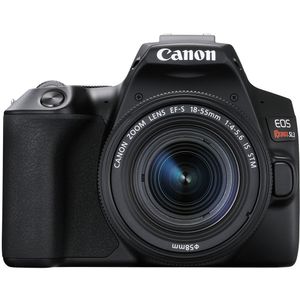 Cámara DSLR Canon EOS Rebel SL3 con lente de 18-55 mm (negra)