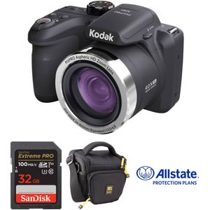 Kit de lujo para cámara digital Kodak PIXPRO AZ401 (negro)