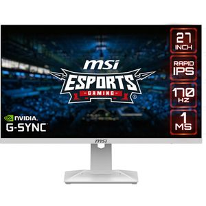 MSI Optix G274QRFW Monitor para juegos de 27&quot; 1440p HDR 170 Hz (Blanco)