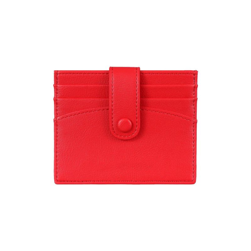 Porta tarjetas para mujer estilo simplista europeo rojo Miniso