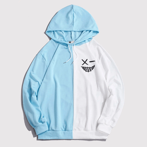 Polera Hombre Yansus Bicolor Celeste Blanco