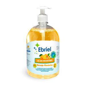Alcohol en gel Naranja Mandarina frasco 1 litro Ebriel