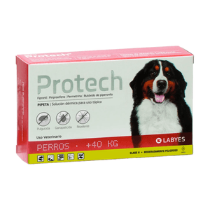 Pipeta Antipulgas para Perros de más de 40 Kg Labyes Protech