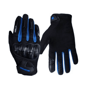 Guantes Antideslizantes Reforzados Motociclistas Scoyco MC58 Azul Marino